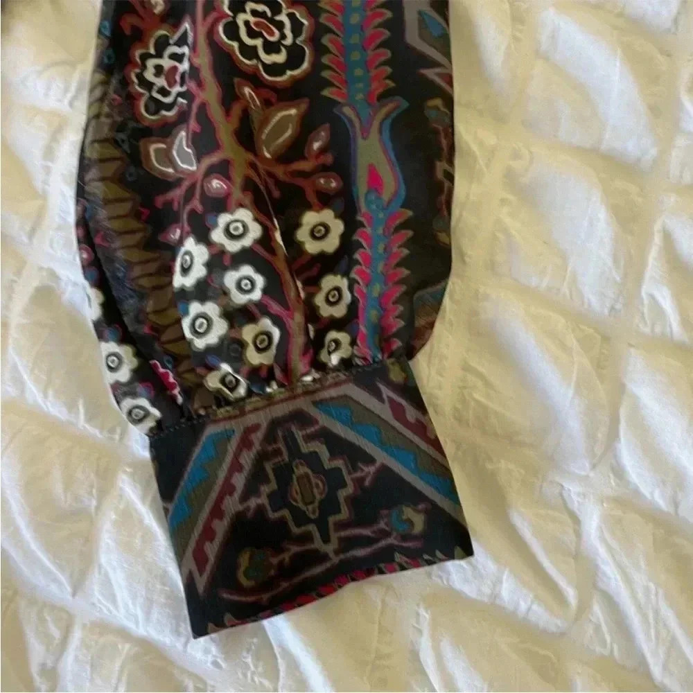 Veronica Beard Edison ruffled printed mini dress - Picture 4 of 9
